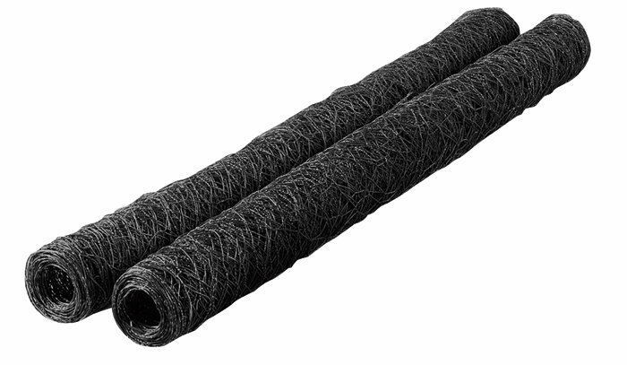 Hønsenetting svart 45 cm x 10 m - Garden